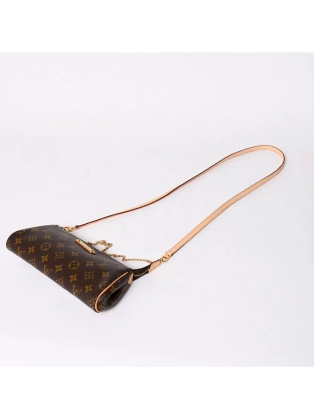 Louis Vuitton Pochette Monogram Brown Gold